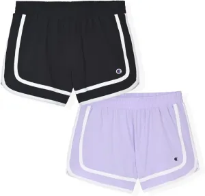 Champion Girls Heritage Foldover Mesh Running Basketball Short 2.75 Inch Inseam
