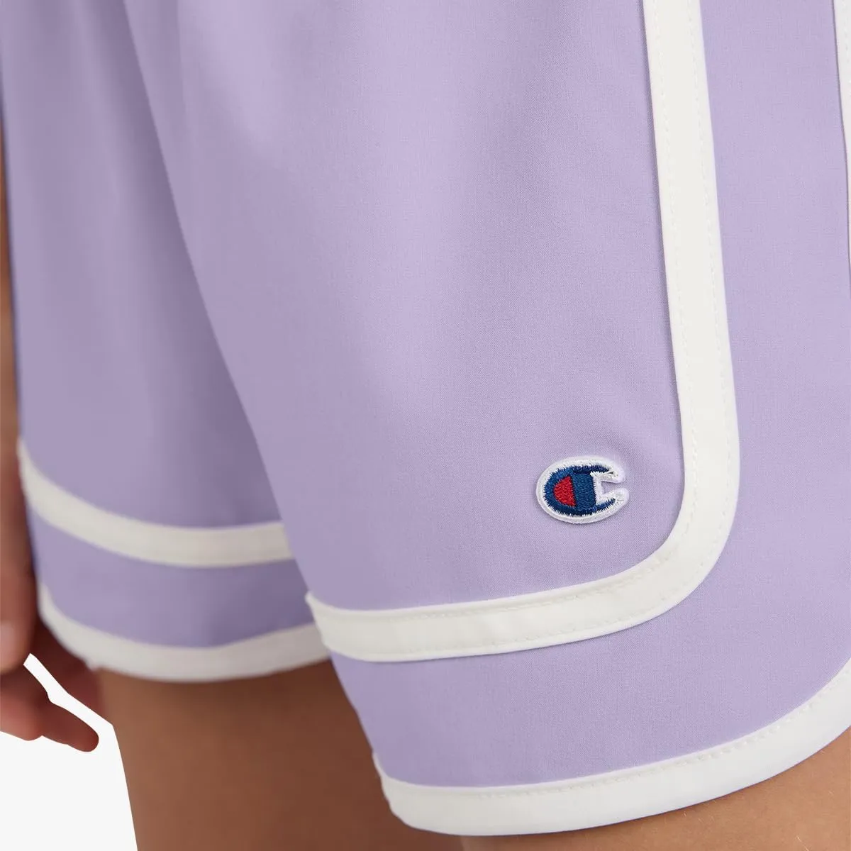 Champion Girls Heritage Foldover Mesh Running Basketball Short 2.75 Inch Inseam