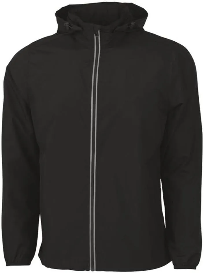 Charles River Apparel Men's Pack-n-go Full Zip Reflective Jacket