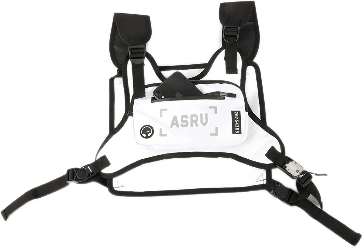 Chest Bag, Chest Bag for Men and Women Outdoor Chest Bag Water Resistant Lightweight Front Running Vest Bag Chest Bag Vest for Running Hiking EDC Chest Pack Rig for Sports and Workouts