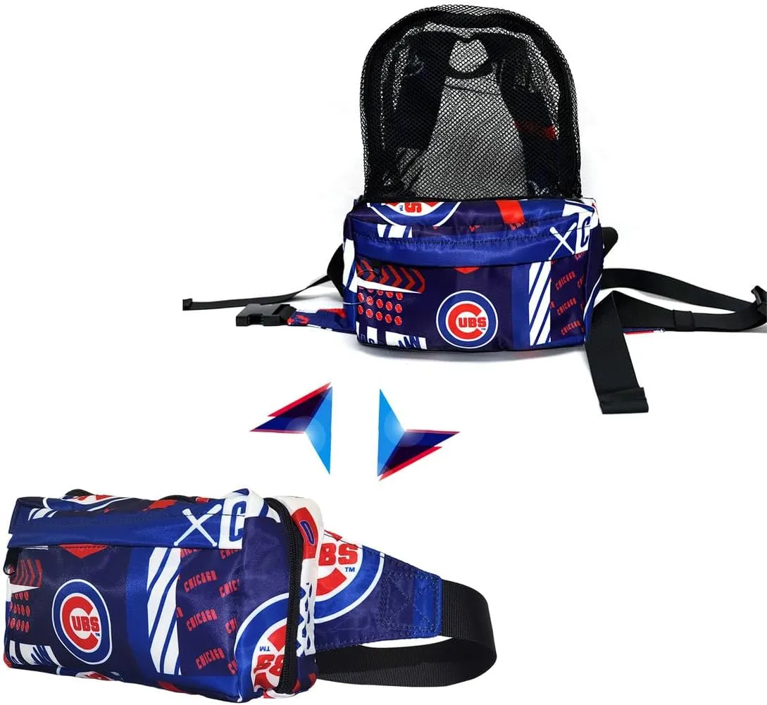 Chicago Cubs Crossbody Fanny Pack (transformable 2-in-1 Backpack), Licensed Gift Merch for Cubs Fans (Street Series Adult Bags) Convertible, Stylish, Water-resistant Travel Merchandise for Women