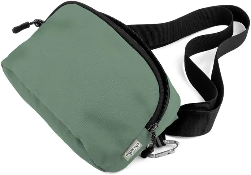 ChicoBag Belt Bag with Carabiner Clip | Eco-friendly Adjustable Fanny Pack Made from Recycled Materials (Sage)