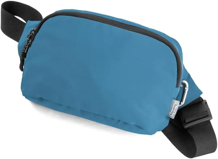 ChicoBag Belt Bag with Carabiner Clip | Eco-friendly Adjustable Fanny Pack Made from Recycled Materials (Sapphire)