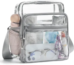 Clear Bag for Stadium Events, Clear Purse for Women Stadium Crossbody Bag, Transparent Bag for Concerts Sports