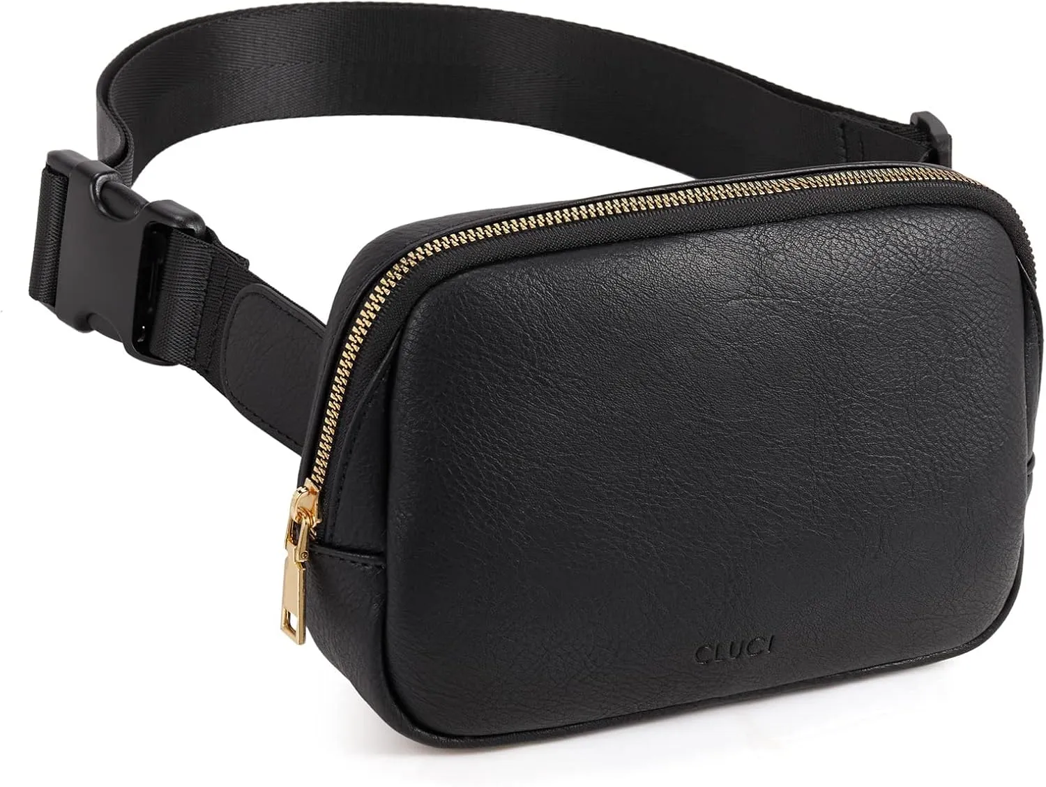 CLUCI Belt Bag for Women, Mini Everywhere Crossbody Waist Bag Adjustable Strap, Vegan Leather Women's Fanny Pack