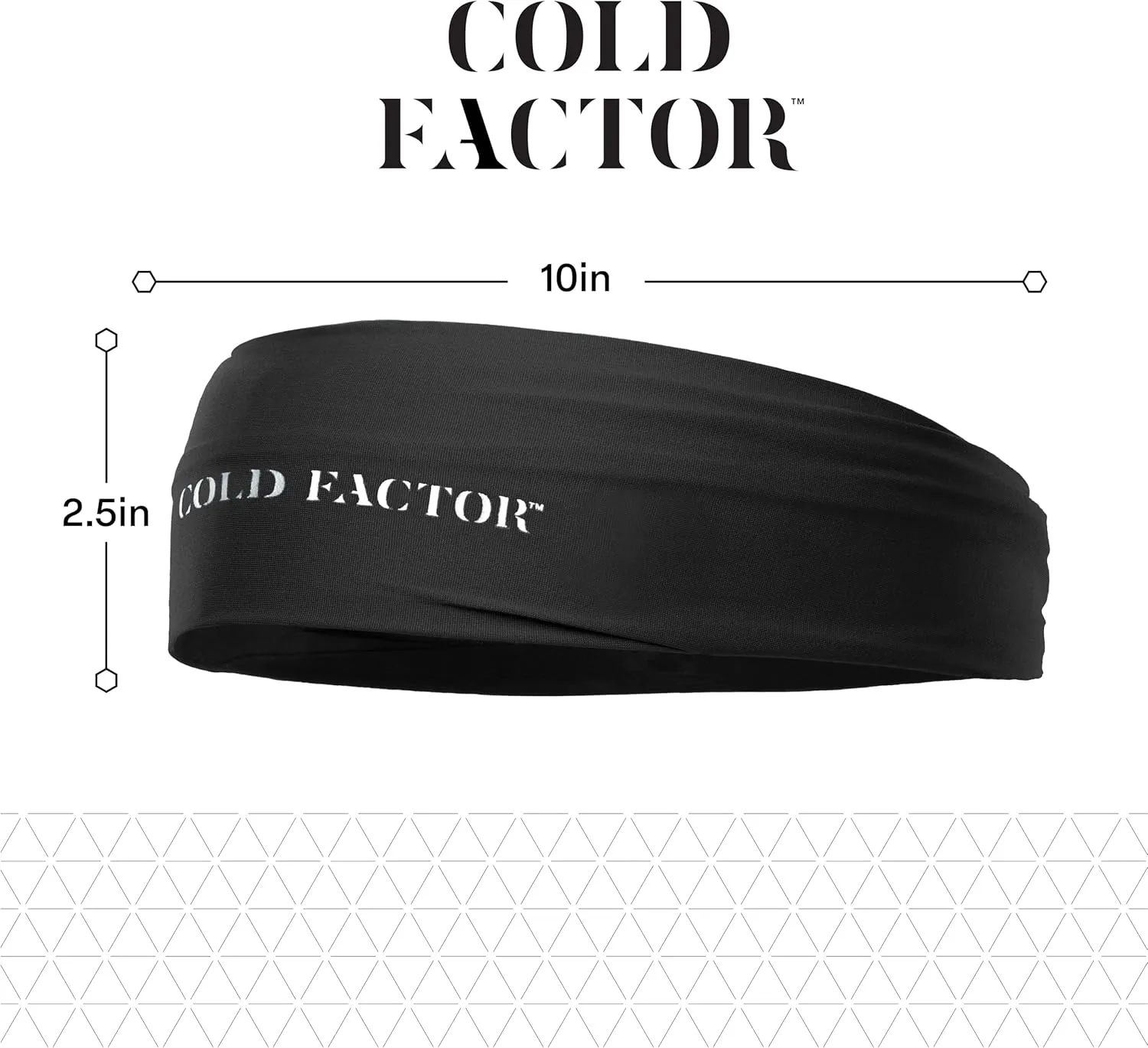 COLD FACTOR Instant Cooling Headband 3 Pack | Advanced Evaporative Comfort for Sports & Outdoor | UPF 50  Protection | Long-Lasting Coolness | Ideal for Fitness, Hiking, Yoga, & Running