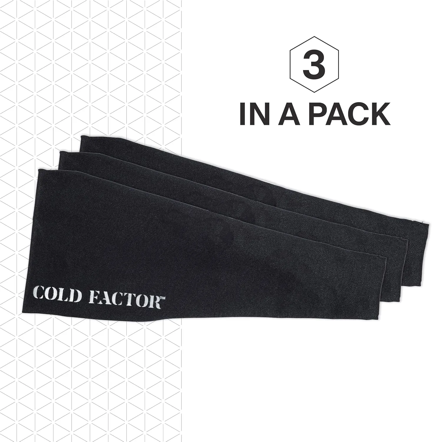 COLD FACTOR Instant Cooling Headband 3 Pack | Advanced Evaporative Comfort for Sports & Outdoor | UPF 50  Protection | Long-Lasting Coolness | Ideal for Fitness, Hiking, Yoga, & Running