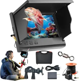 Colitt - Underwater Fishing Camera,Night Vision Portable Fish Finder, 4.3 Inch HD Ice Fishing Camera with 220° Wide View,Infrared Night Vision, for Ice Lake Sea Boat Fishing