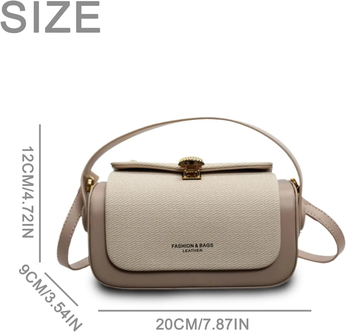 Colorful Fabric Flap Crossbody Bag, Elegant Leather Top Handle Purses, Mini Fashion Shoulder Travel Purse