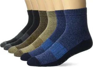 Columbia Men's 6 Pack Moisture Control Quarter Socks