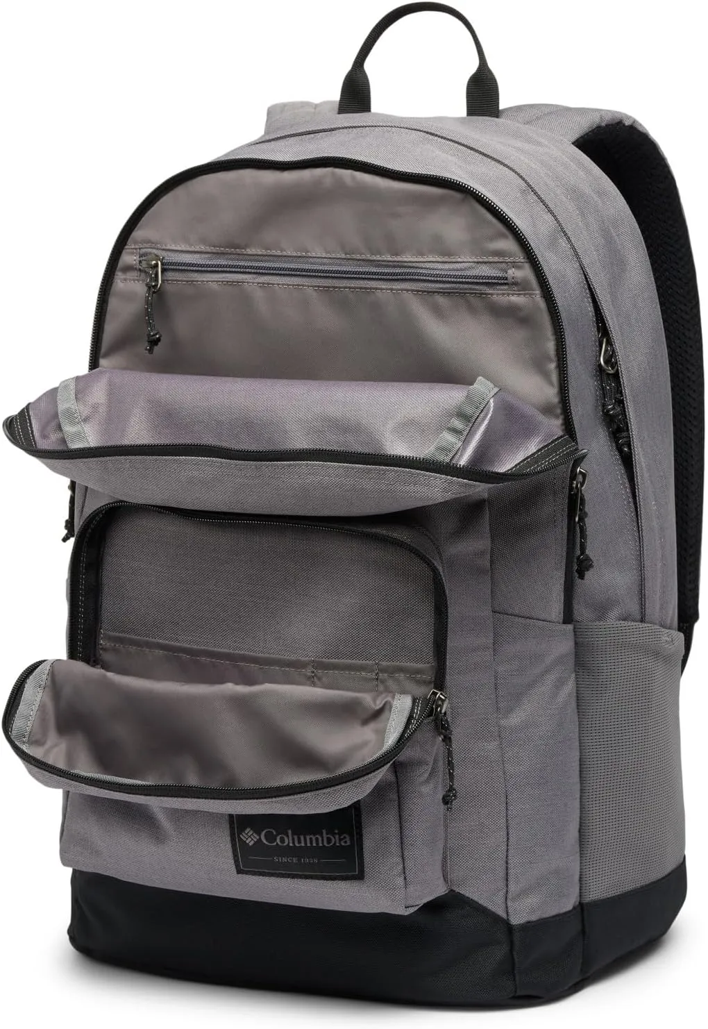 Columbia Unisex Zigzag 30L Backpack, City Grey Heather/Black, One Size