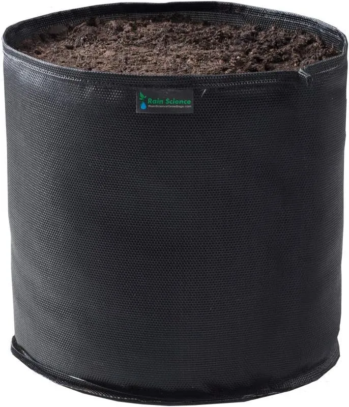 Commercial Grow Bag Pack of 10, Air Pruning Mesh Fabric Plant Containers (1 Gallon, Black)