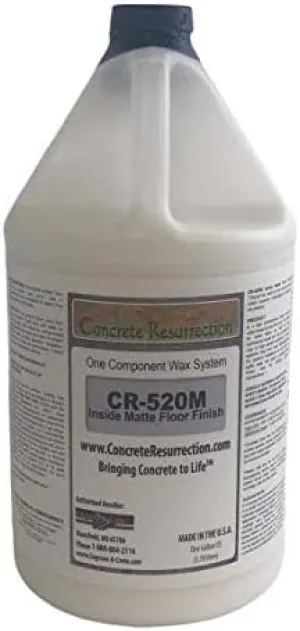 Concrete Resurrection Matte Floor Wax - Easy to Use and Install Matte Finish Premium Floor Finish.