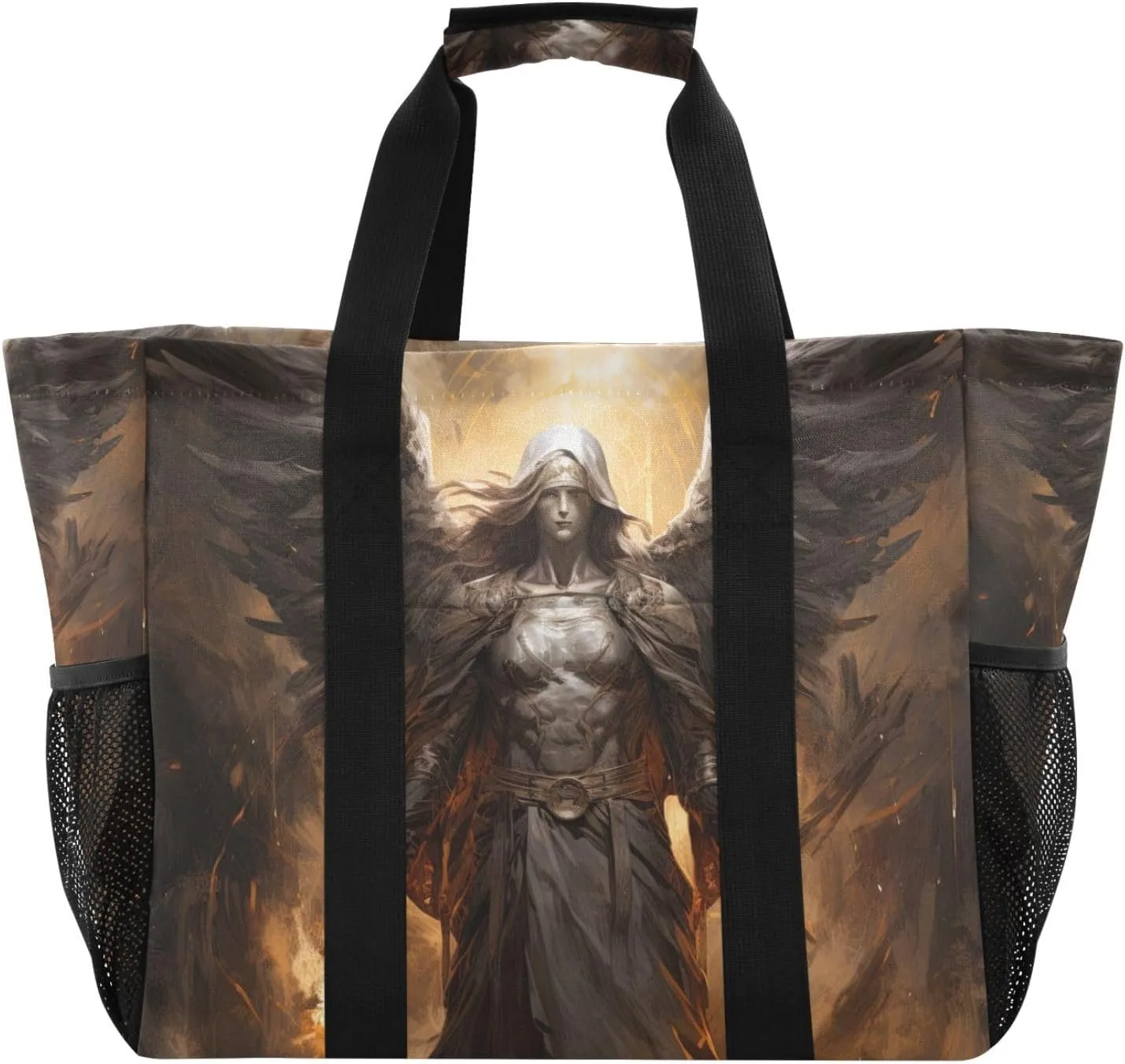 Cool Archangel Fire Large Tote Bags for Women Canvas Tote Purse Reusable Grocery Bags Top Handle Handbags for Travel, Work