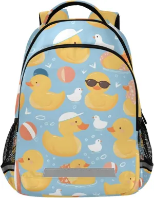 Cool Duck Blue Water Backpack for Girls Boys School Book Bag Kids Campus Daypack Lightweight Travel Back Pack