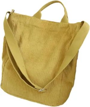 Corduroy Handbag Women Bag Literary Canvas Womens Handbags Shoulder Bags Female Body Bag Tote Shopping Packs