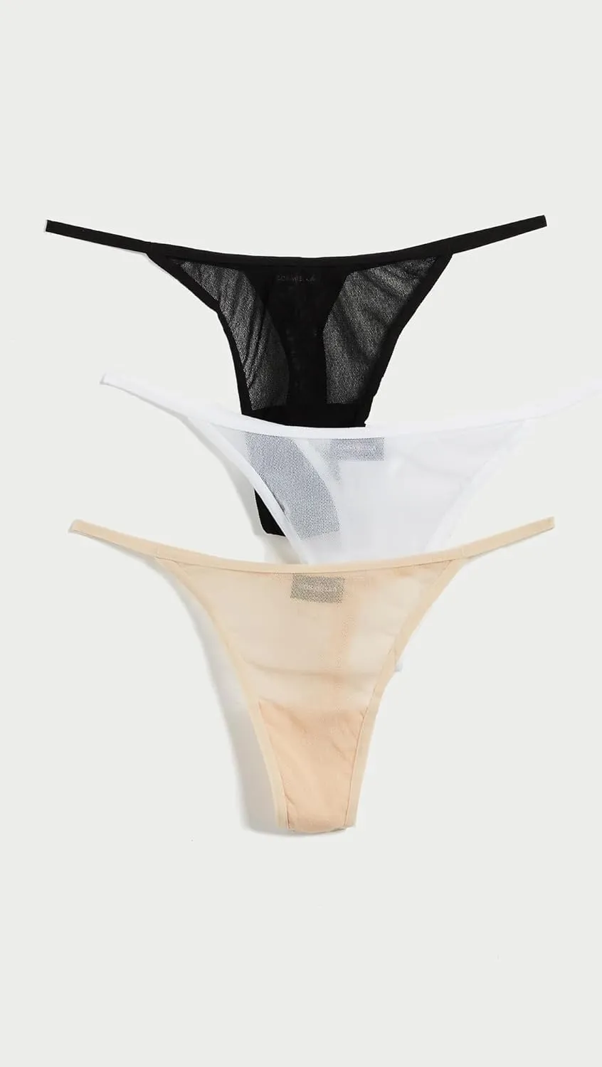 Cosabella Women's Soire Italian Thong 3 Pack