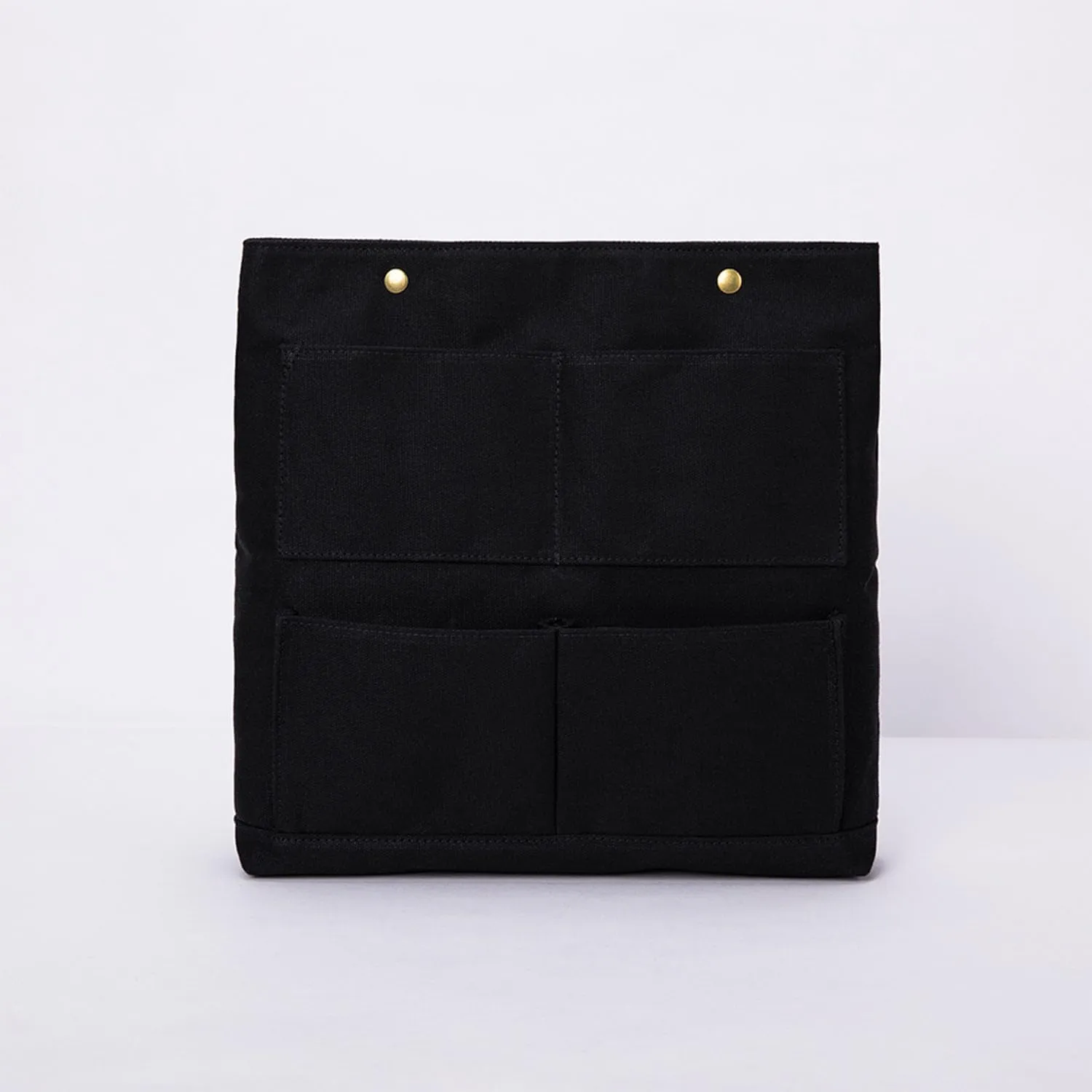 Cosmetic Bag Handbag Insert Canvas Purse Organizer Organizer Insert Cosmetic bag (L, Black)