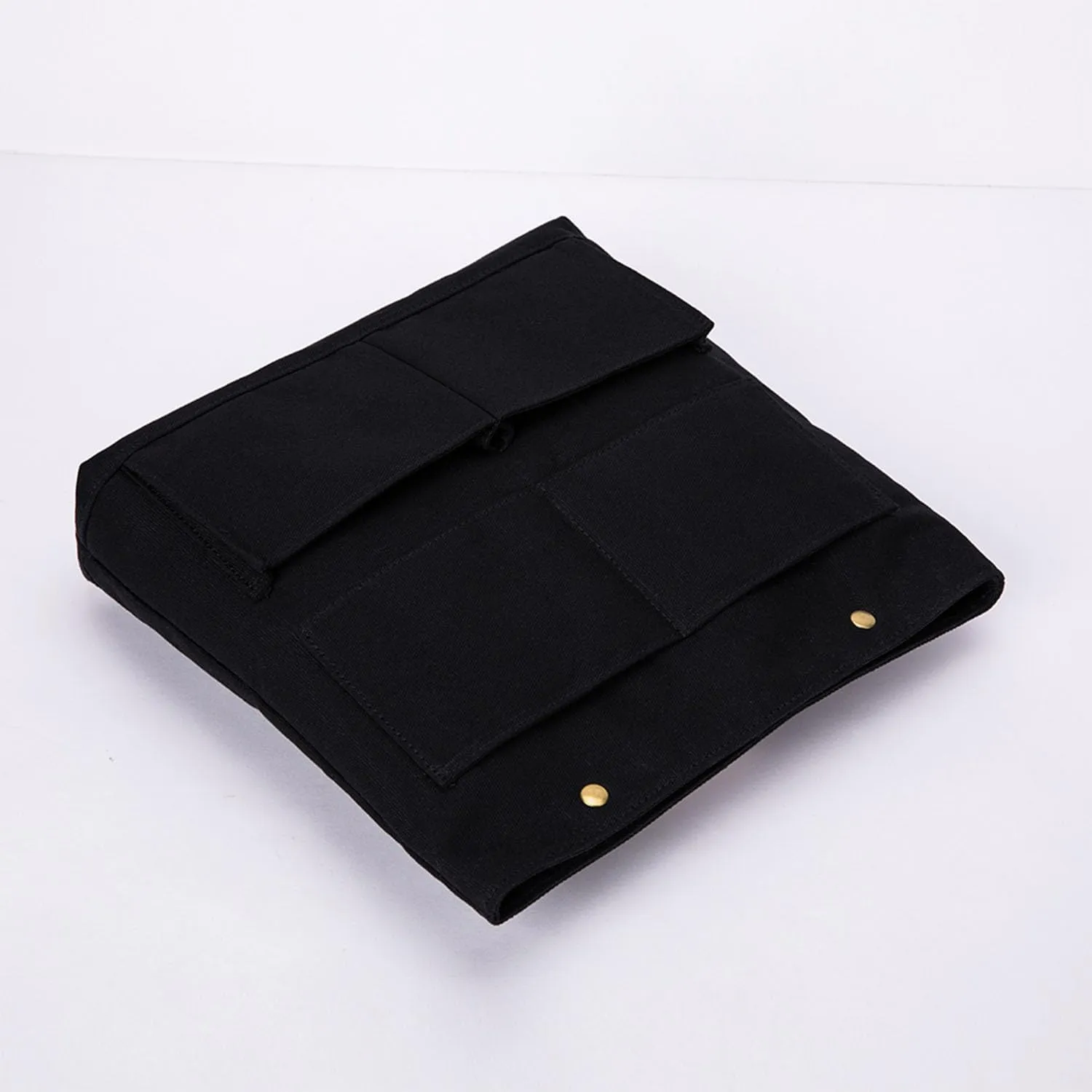 Cosmetic Bag Handbag Insert Canvas Purse Organizer Organizer Insert Cosmetic bag (L, Black)