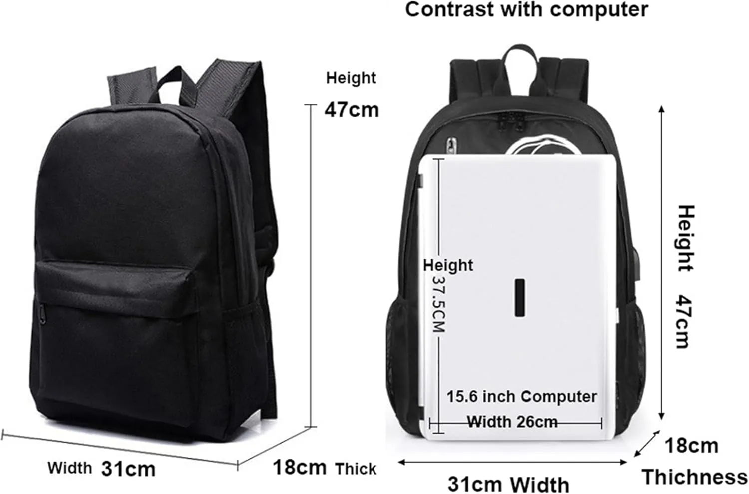 Cristiano Ronaldo Classic Bookbag Lightweight Rucksack,CR7 Backpack Wearproof Travel Knapsack for Outdoor