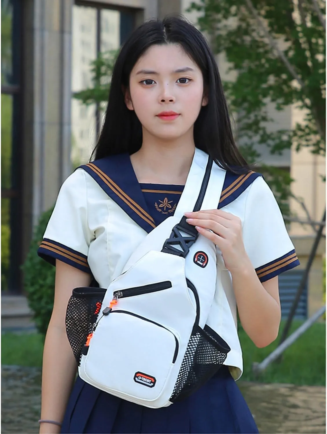 Cross Body Bag Sling Backpack Bag,Crossbody Bag Chest Bag with Belt Waist Pack for Women Man