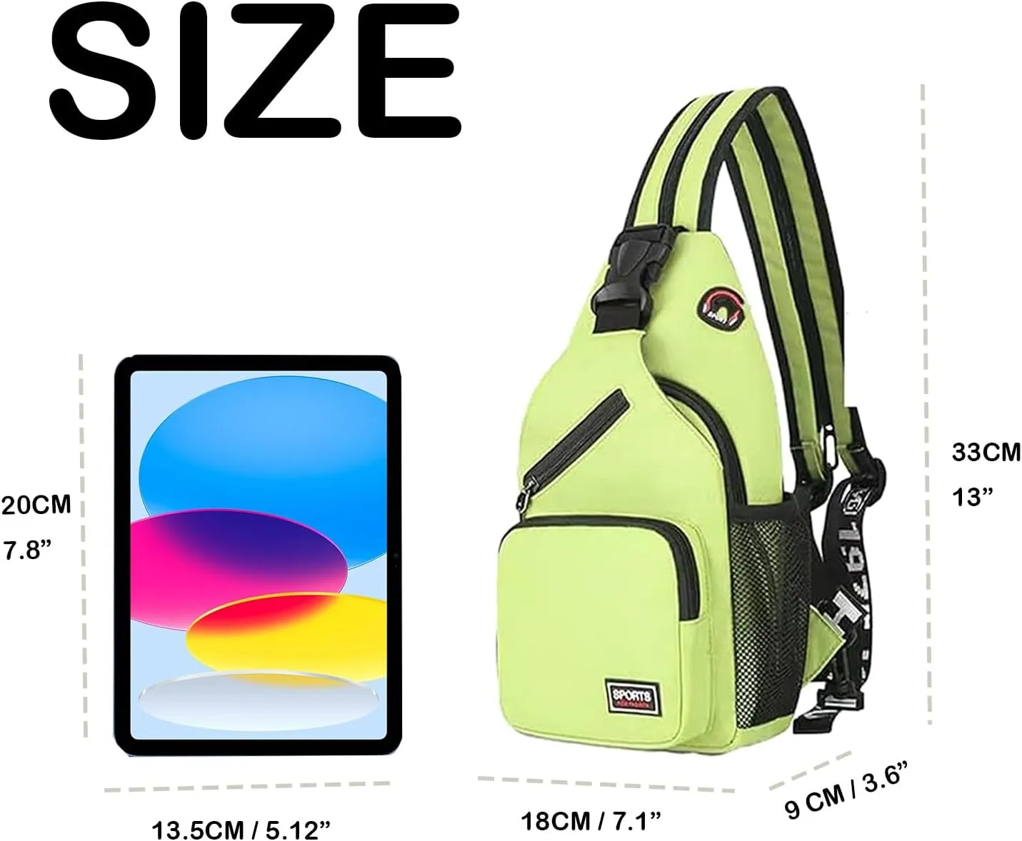 Cross Body Bag Sling Backpack Bag,Crossbody Bag Chest Bag with Belt Waist Pack for Women Man