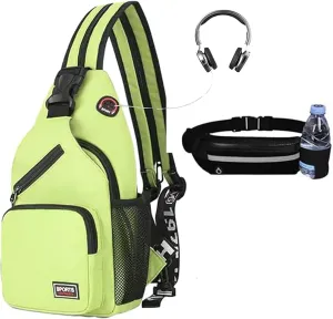 Cross Body Bag Sling Backpack Bag,Crossbody Bag Chest Bag with Belt Waist Pack for Women Man