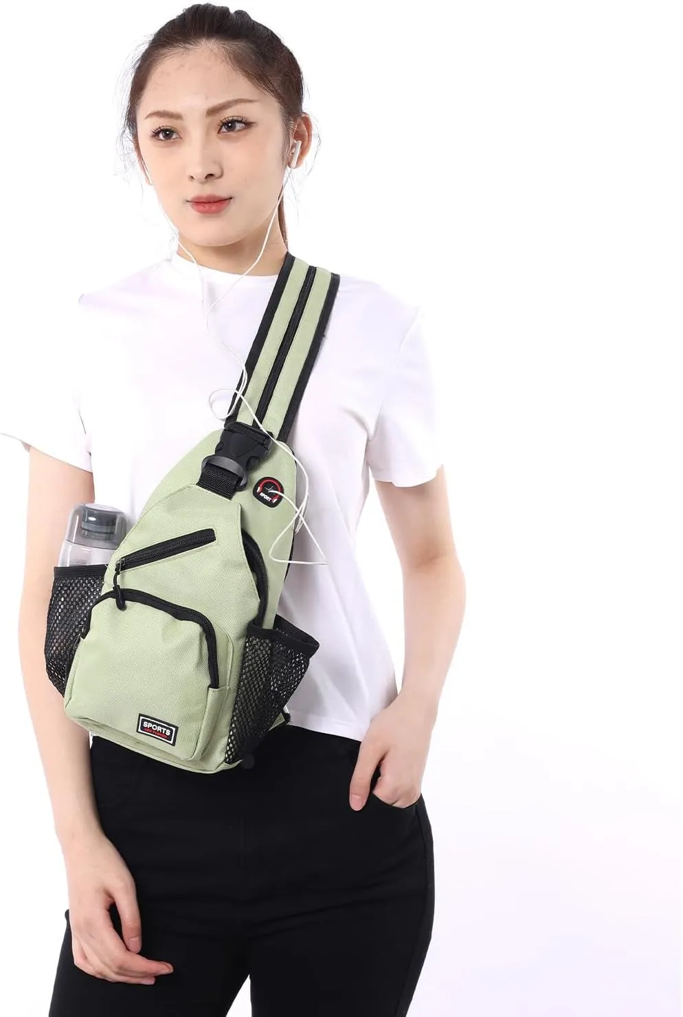 Cross Body Bag Sling Backpack Bag,Crossbody Bag Chest Bag with Belt Waist Pack for Women Man