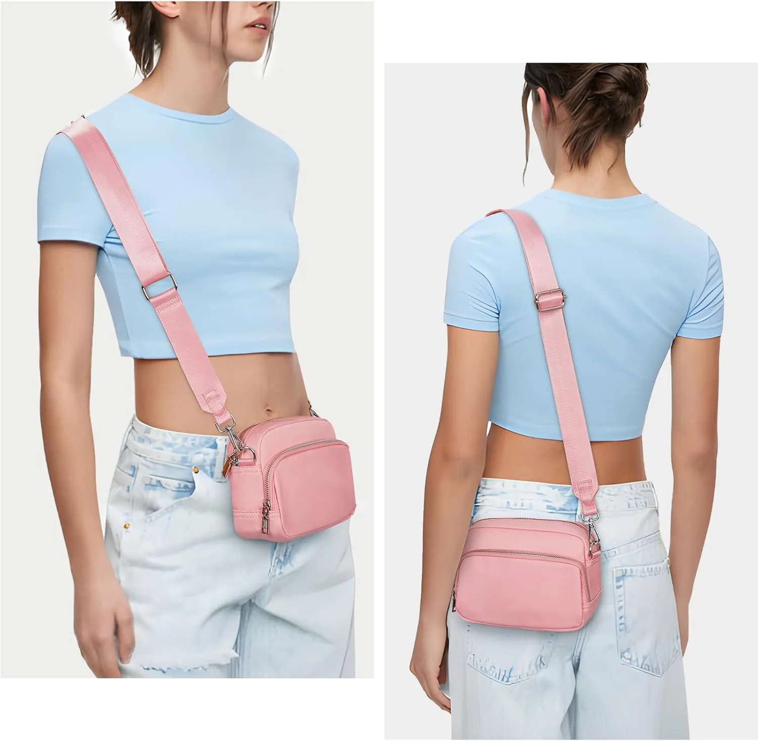 Crossbody Bag for Women, Lightweight Shoulder Bag Purse Small Travel Bag Crossbody Handbags for Travel Work