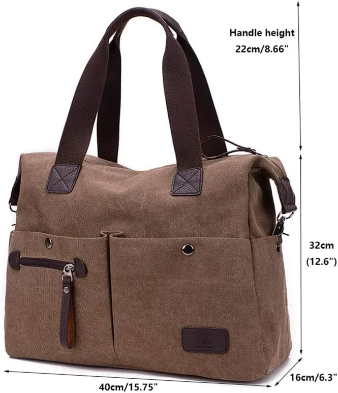 Crossbody Bags for Women Messenger Bag Travel Shoulder Bag Sling Work Bag with Adjustable Strap Top-Handle Handbags Brown