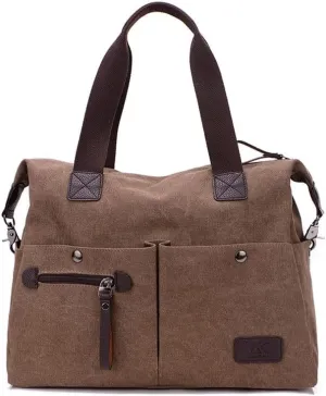 Crossbody Bags for Women Messenger Bag Travel Shoulder Bag Sling Work Bag with Adjustable Strap Top-Handle Handbags Brown