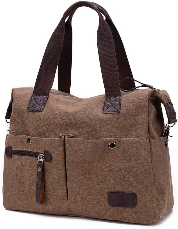 Crossbody Bags for Women Messenger Bag Travel Shoulder Bag Sling Work Bag with Adjustable Strap Top-Handle Handbags Brown