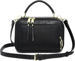 Crossbody Bags for Women, Trendy Design Satchels Shoulder Bag Handbags Tote Bag Double Zip Top-Handle Bags Purse