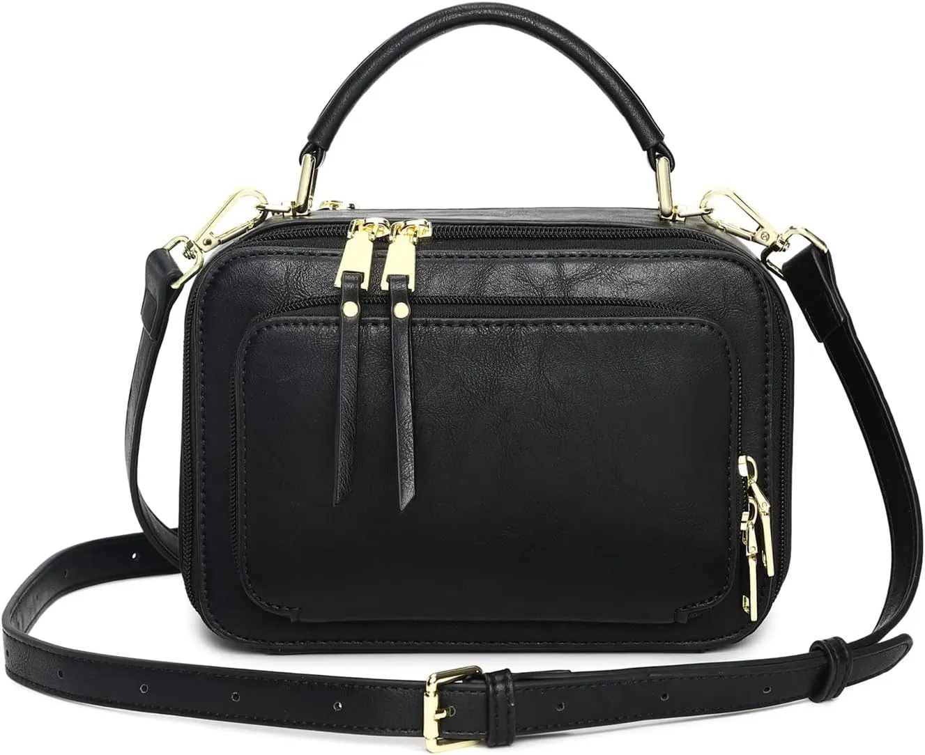 Crossbody Bags for Women, Trendy Design Satchels Shoulder Bag Handbags Tote Bag Double Zip Top-Handle Bags Purse