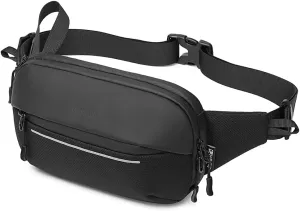 Crossbody Fanny Pack Belt Bag for Women & Men with Multi-Pockets, Waterproof Sling Bag for Travel, Running, Hiking, Cycling, Fashion Waist Bag Fits All Phones, Perfect Running Bag