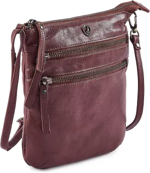 Crossbody Sling Bag for Women Small Real Leather Purse Vintage Travel Crossover Shoulder Bag Handmade