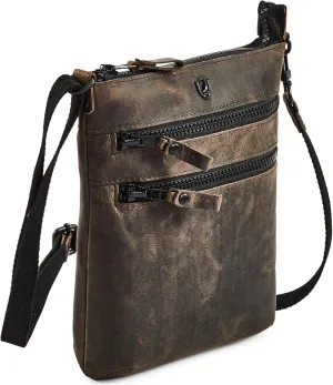 Crossbody Sling Bag for Women Small Real Leather Purse Vintage Travel Crossover Shoulder Bag Handmade