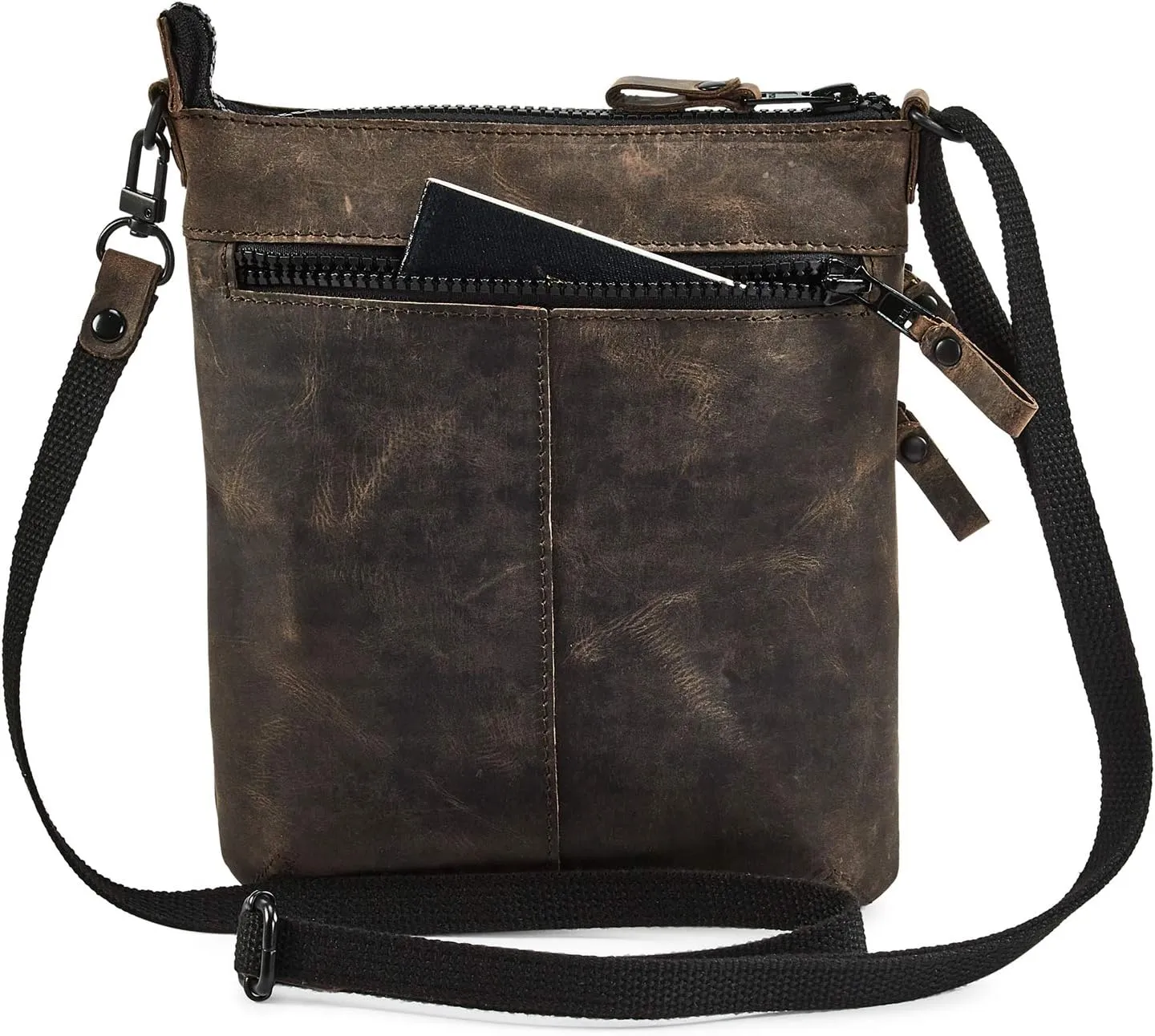 Crossbody Sling Bag for Women Small Real Leather Purse Vintage Travel Crossover Shoulder Bag Handmade