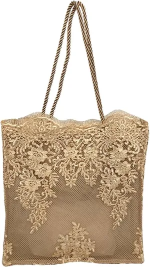 Crossbody Tote 1pc Lace Tote Embroidery L Beach Embroidered and Fashion Girls Vintage Handbag Women Portable for Pouch Bag Shoulder Size Beach Tote Bag
