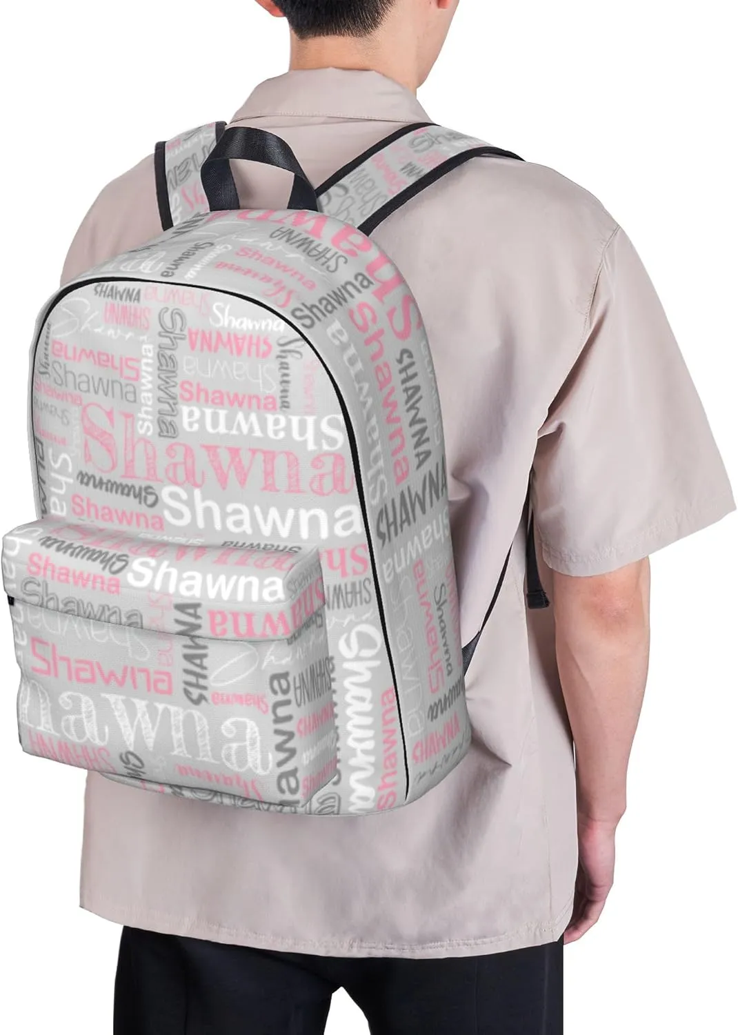 Custom Backpack With Text Name Personalized Fashion Rucksack Bag Gift For Women Men Girls Boys Customized Backpack For Travel Work Daypack