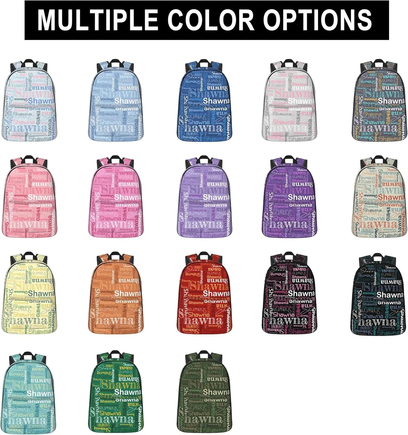 Custom Backpack With Text Name Personalized Fashion Rucksack Bag Gift For Women Men Girls Boys Customized Backpack For Travel Work Daypack