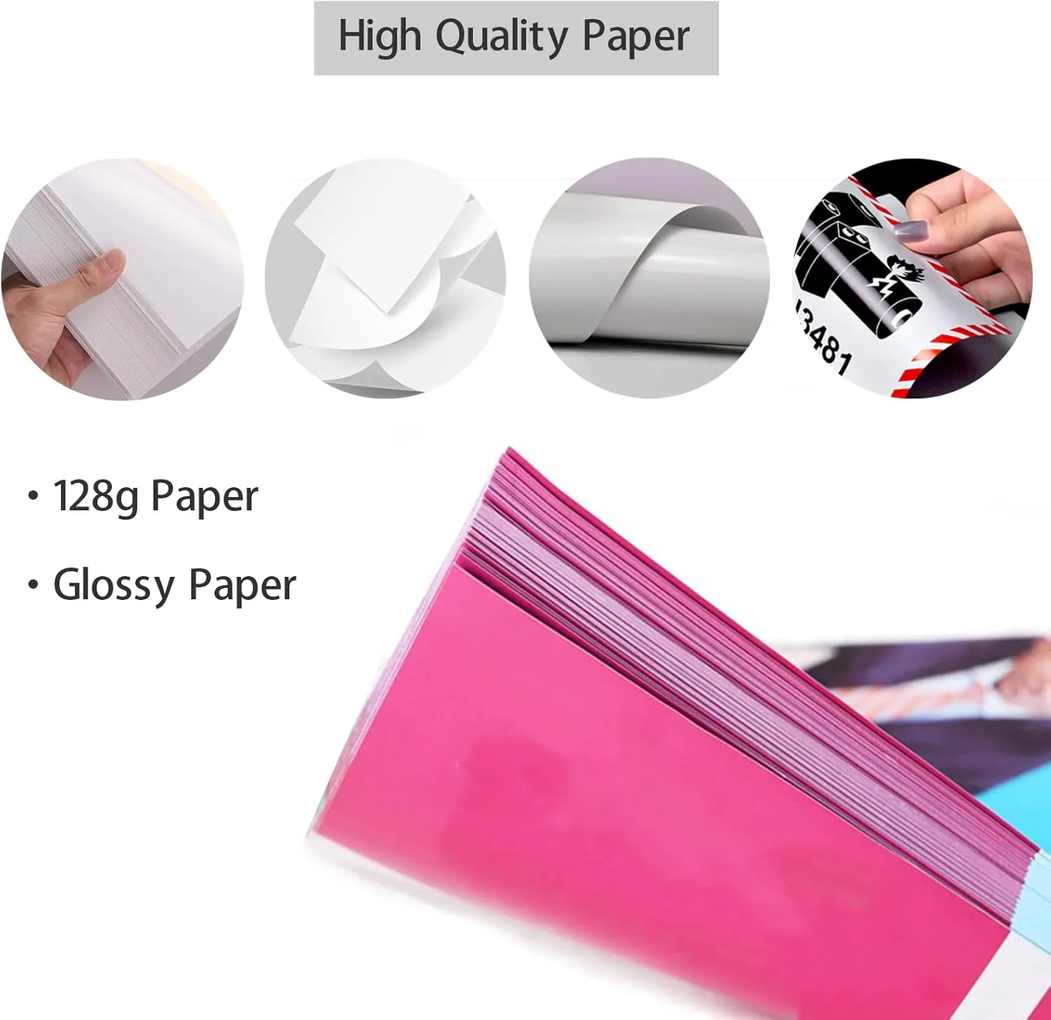 Custom Personalized Flyers for Business With Your Photo Logo Text - Glossy Paper Printing for Advertising - 10pcs, 1 Sided Printing