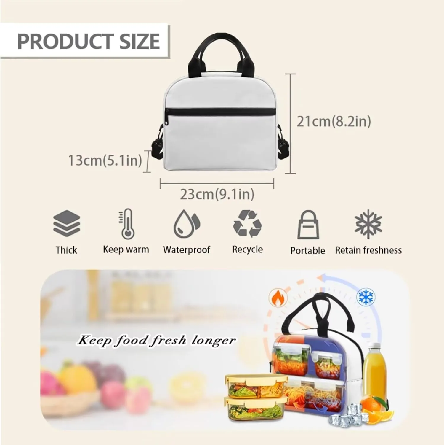 Custom School Backpack Personalized 3 Pcs School Bag with Lunch Box Pencil Case Custom DIY/Custom Image for Your Girls Kids Boys School Back Packs Rucksack Daycare Bag