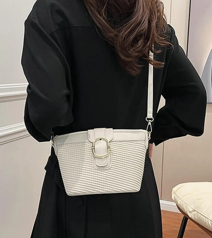Cute 2025 Designer PU Leather Shoulder Crossbody Handbag for Womens Small Totes Satchel Clutch