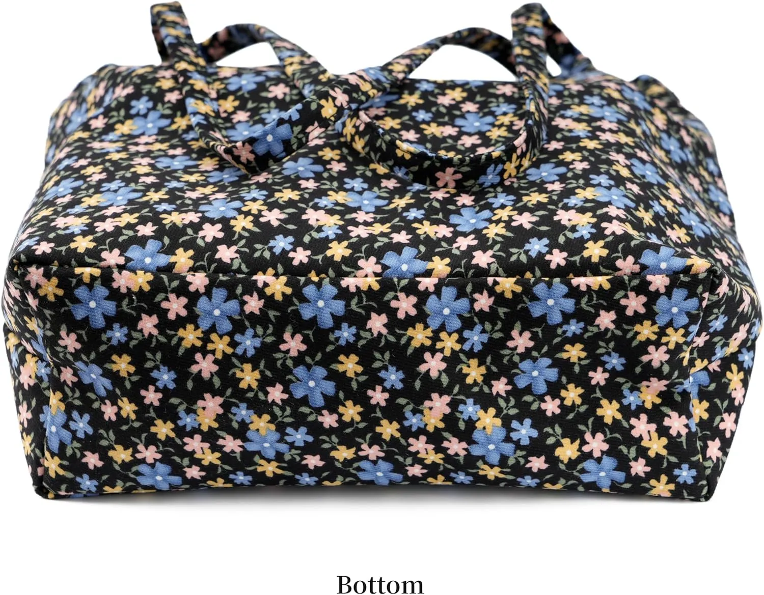 Cute Corduroy Tote Bag Canvas Shoulder Handbags for Women Travel Shopping