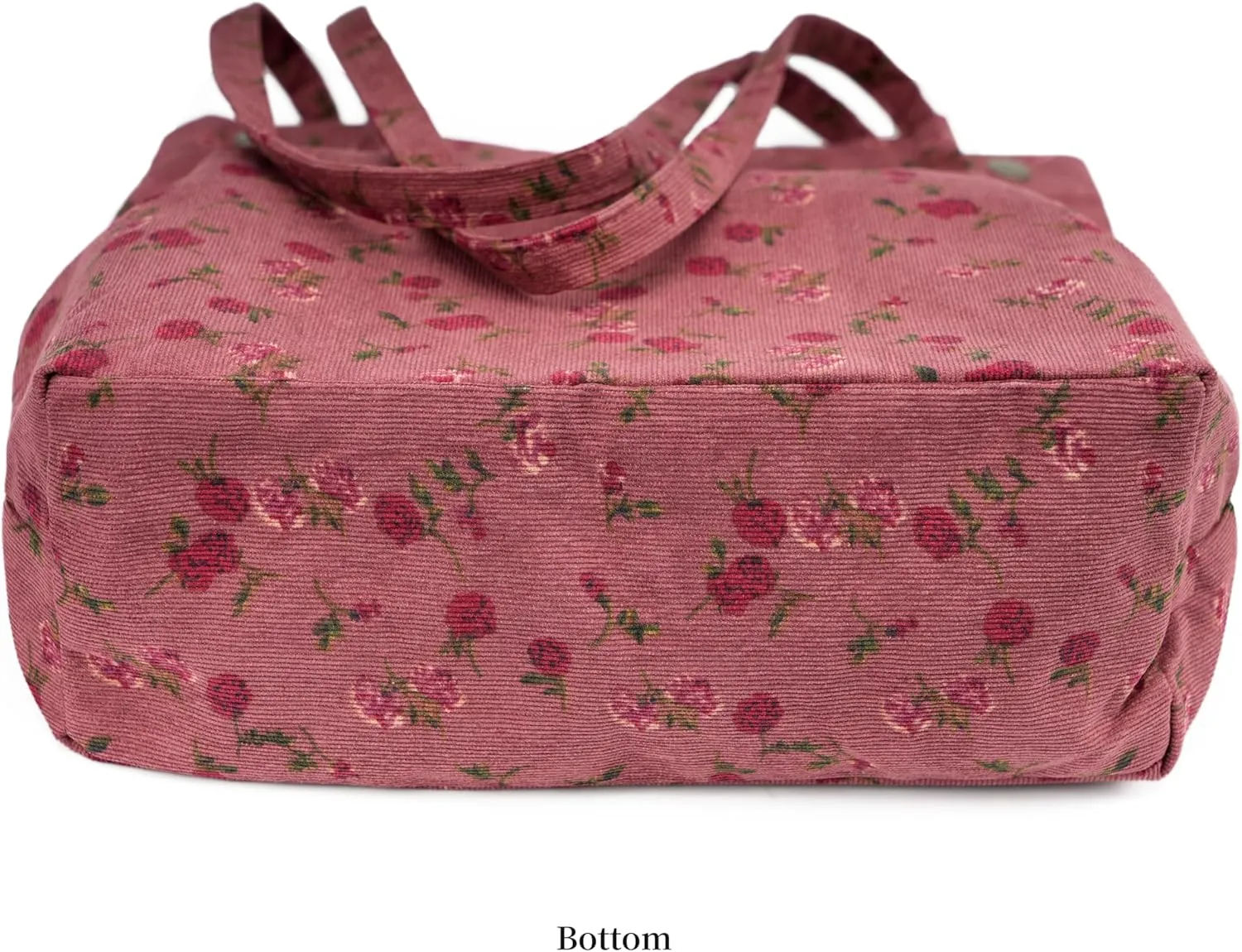 Cute Corduroy Tote Bag Canvas Shoulder Handbags for Women Travel Shopping