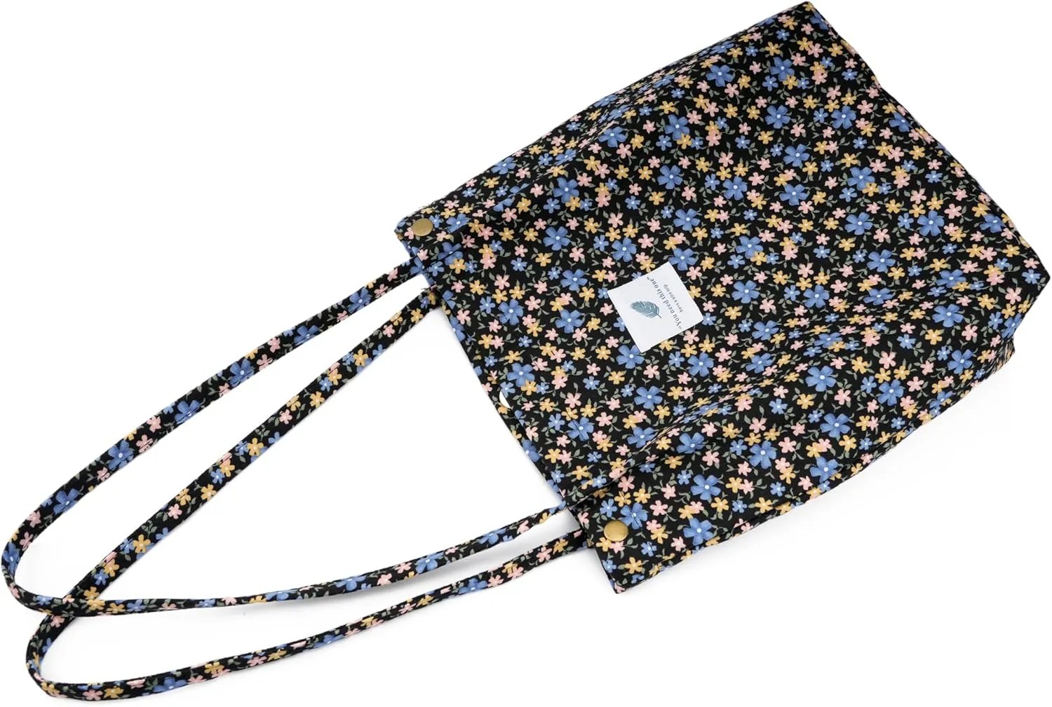Cute Corduroy Tote Bag Canvas Shoulder Handbags for Women Travel Shopping