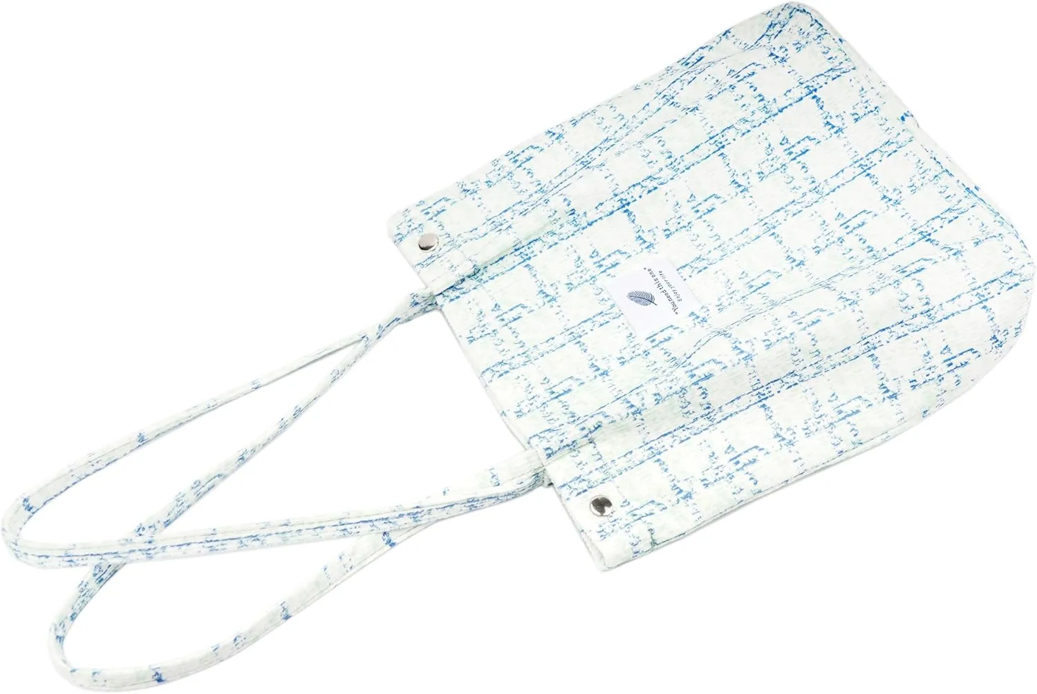 Cute Corduroy Tote Bag Canvas Shoulder Handbags for Women Travel Shopping