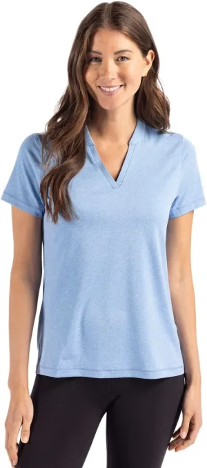 Cutter & Buck Forge Heathered Stretch Womens Blade Top