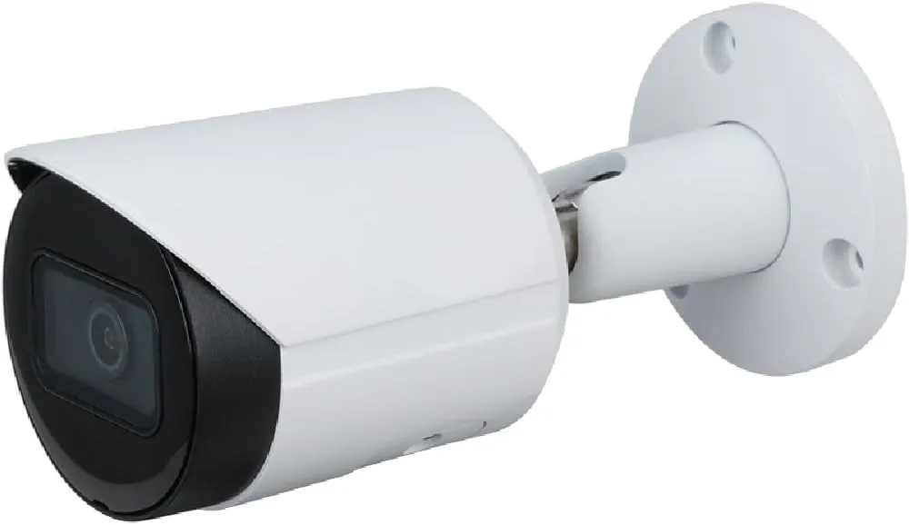 Dahua Diamond HD Network Camera IPC-HFW2441S-S-0280B, Motion Detection, Smart IR Illumination, H.265 codec, 12 VDC, IP67 Indoor and Outdoor (Bullet White, 4MP 2.8mm Fixed Lens)